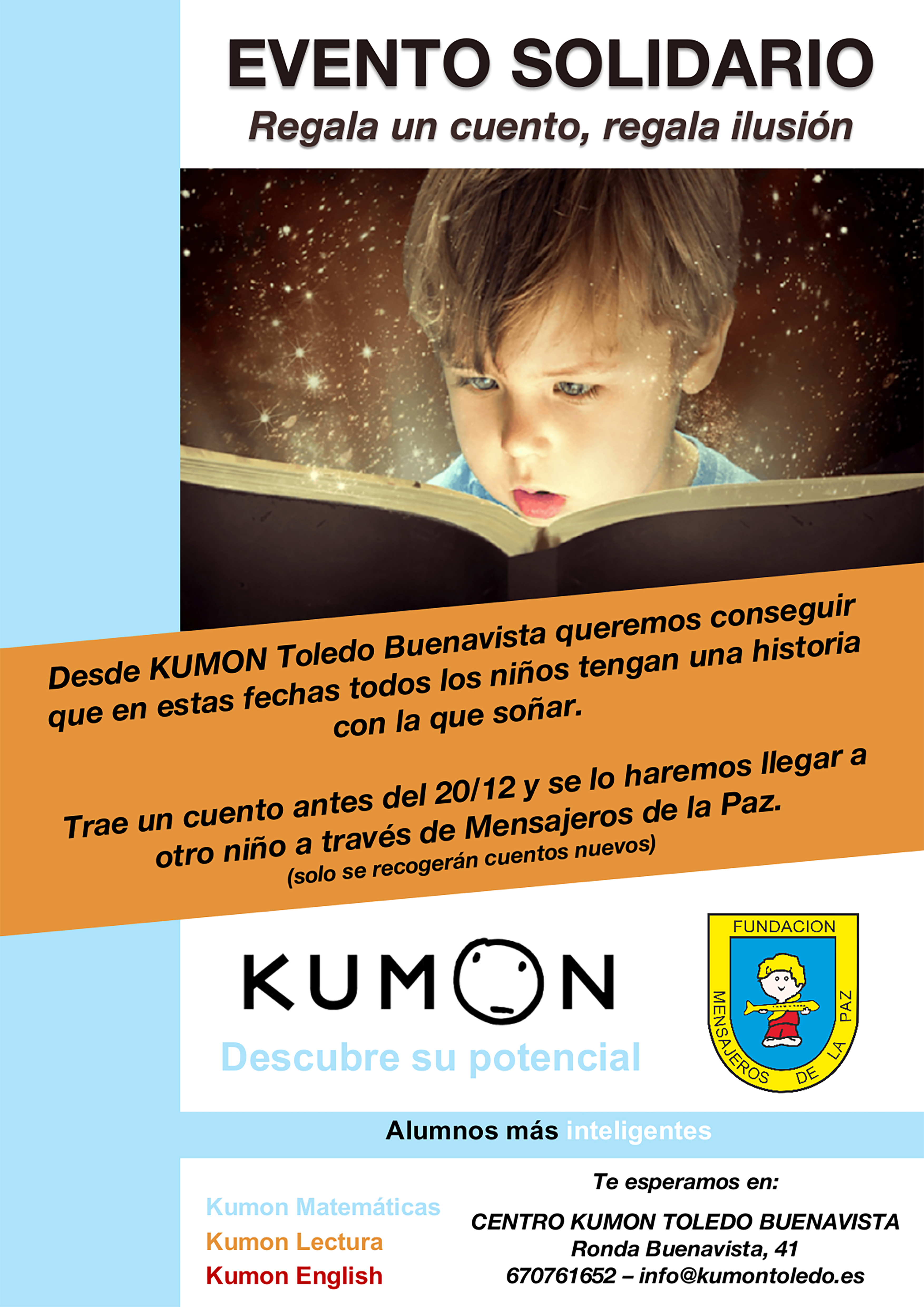 EVENTO SOLIDARIO – Regala un cuento, regala ilusión